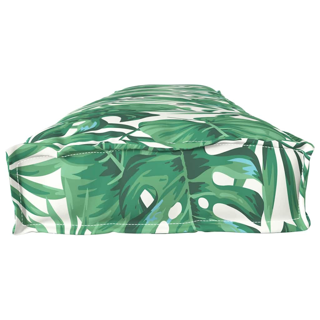 Pallet Cushion Leaf pattern 200 x 40 x 8 cm Oxford fabric